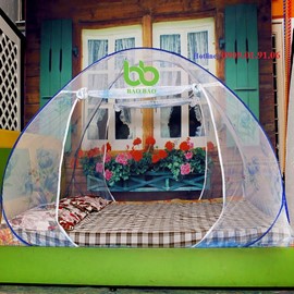 Mùng chụp tự bung 1m8 loại 2 cửa BẢO BẢO