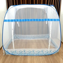 2 Cửa - Mùng Chụp Đỉnh Vuông 2m2 x 2m CHÂN VIỀN