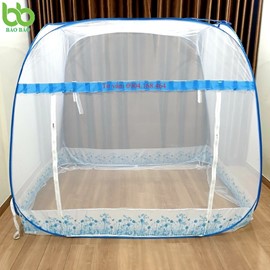 2 Cửa - Mùng Chụp Đỉnh Vuông 1m6 x 2m CHÂN VIỀN