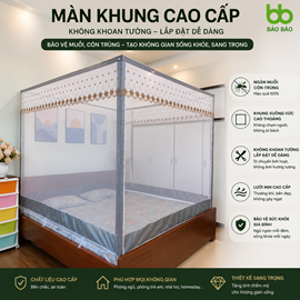 Màn Khung Không Khoan Tường 1m4 x 2m x 1m7