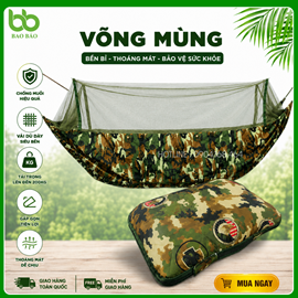 Võng Mùng Quân Đội Xếp Gọn Chống Muỗi Cao Cấp