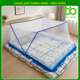 Mùng Gấp Thông Minh 1m6 x 1m95 - CHÂN VIỀN