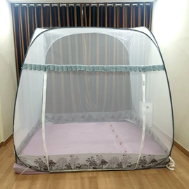 Mùng Chụp Đỉnh Vuông 1m4 x 2m Chân Viền