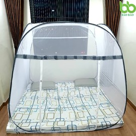 Mùng Chụp Tự Bung Đỉnh Vuông 1m6 x 2m - Loại 2 (Không Viền)