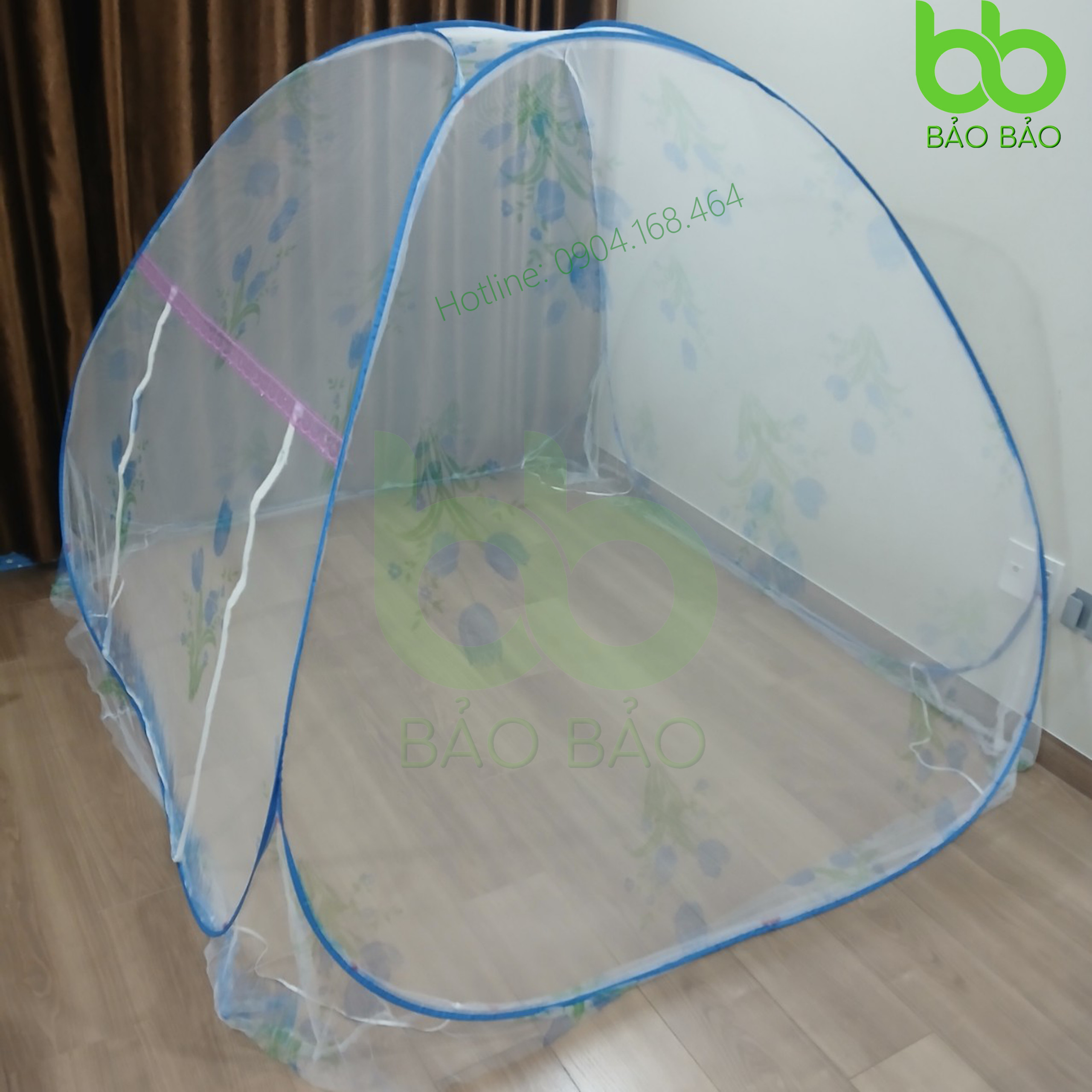 Mùng chụp tự bung 1m8 x 2m Bảo Bảo - 1 cửa